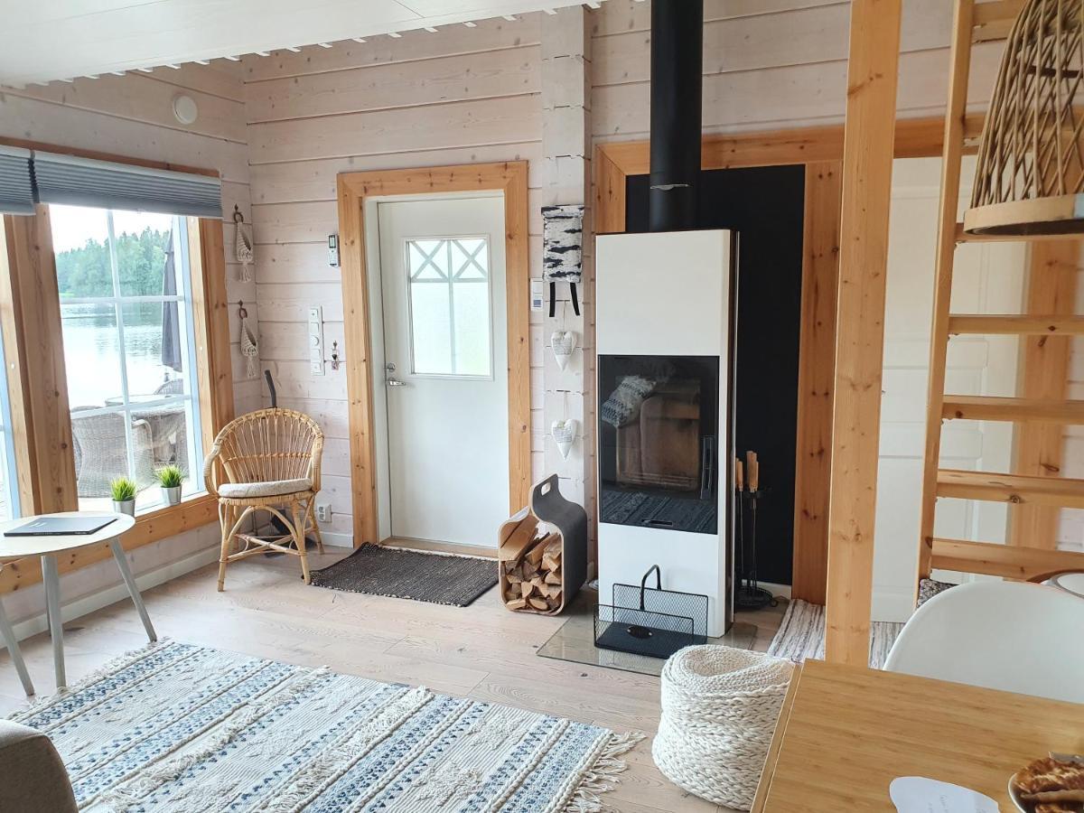Stunning Log Cabin 45M2 On The Shore Of Kallavesi. Kuopio Kültér fotó