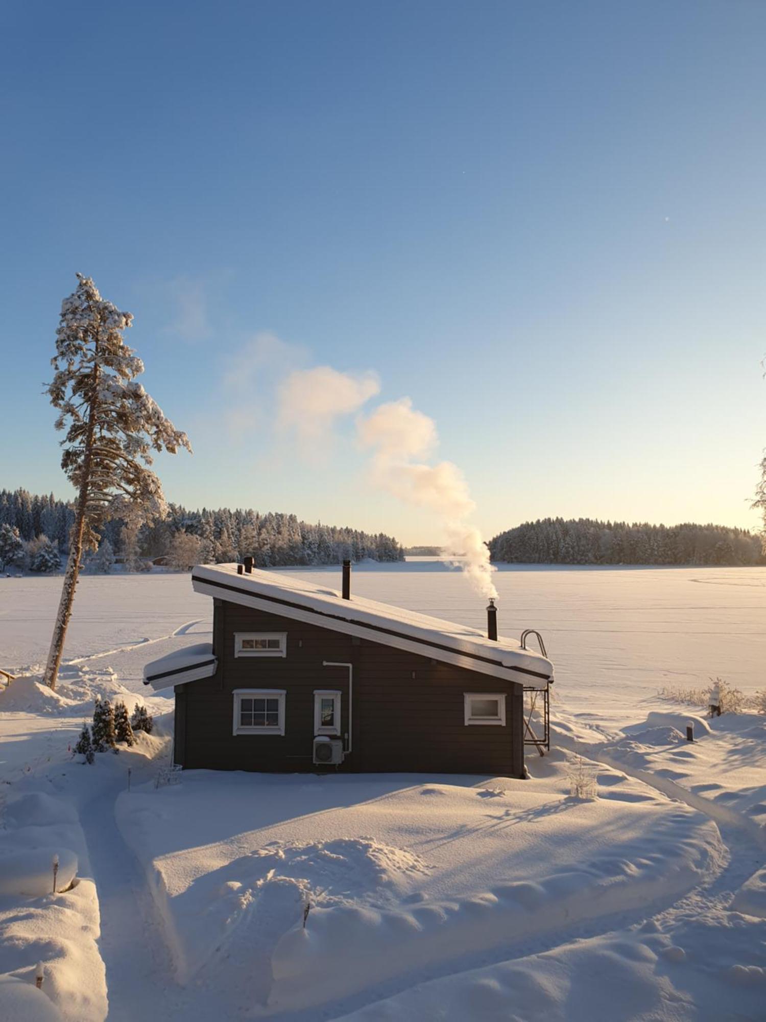 Stunning Log Cabin 45M2 On The Shore Of Kallavesi. Kuopio Kültér fotó