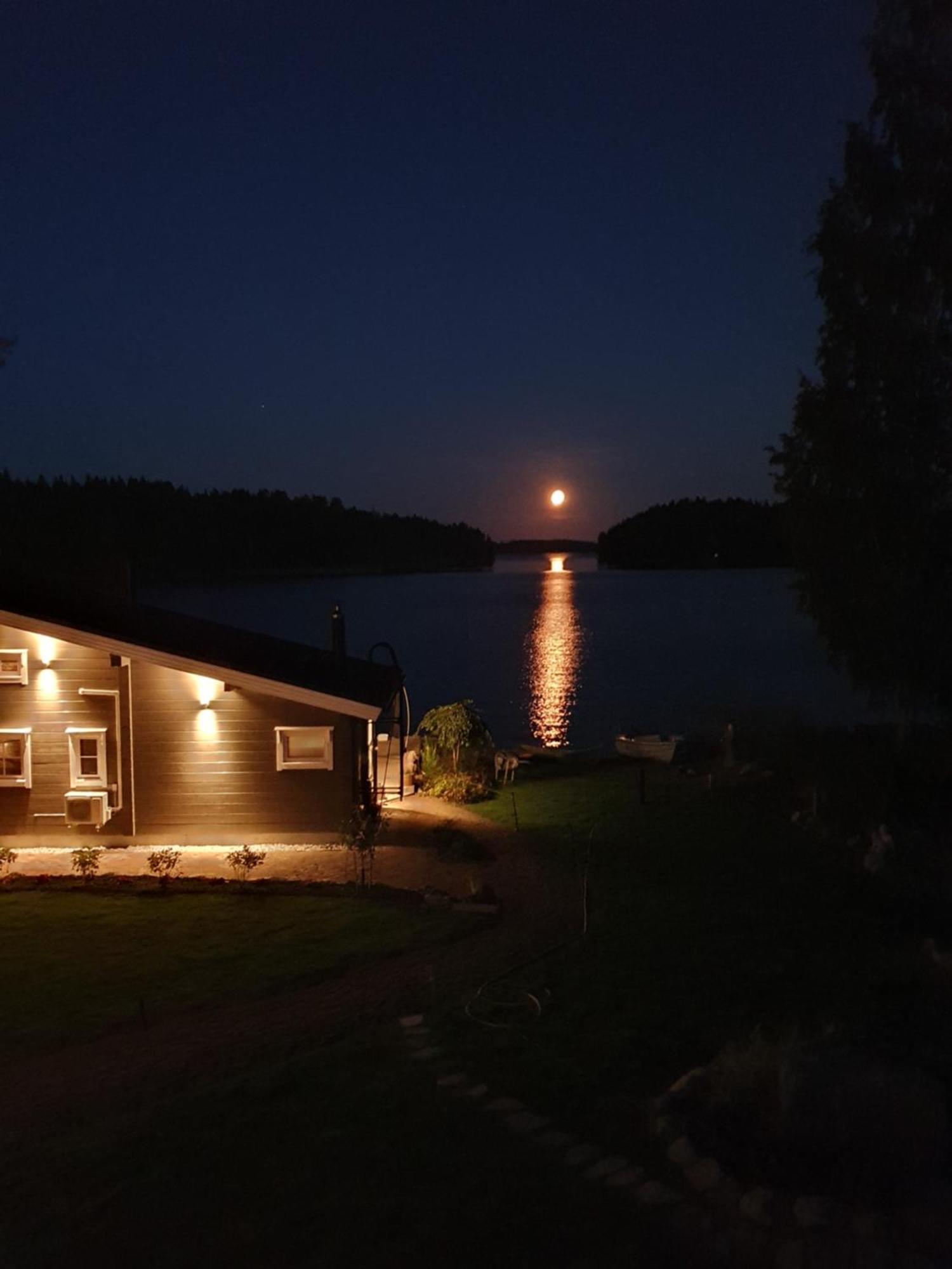 Stunning Log Cabin 45M2 On The Shore Of Kallavesi. Kuopio Kültér fotó