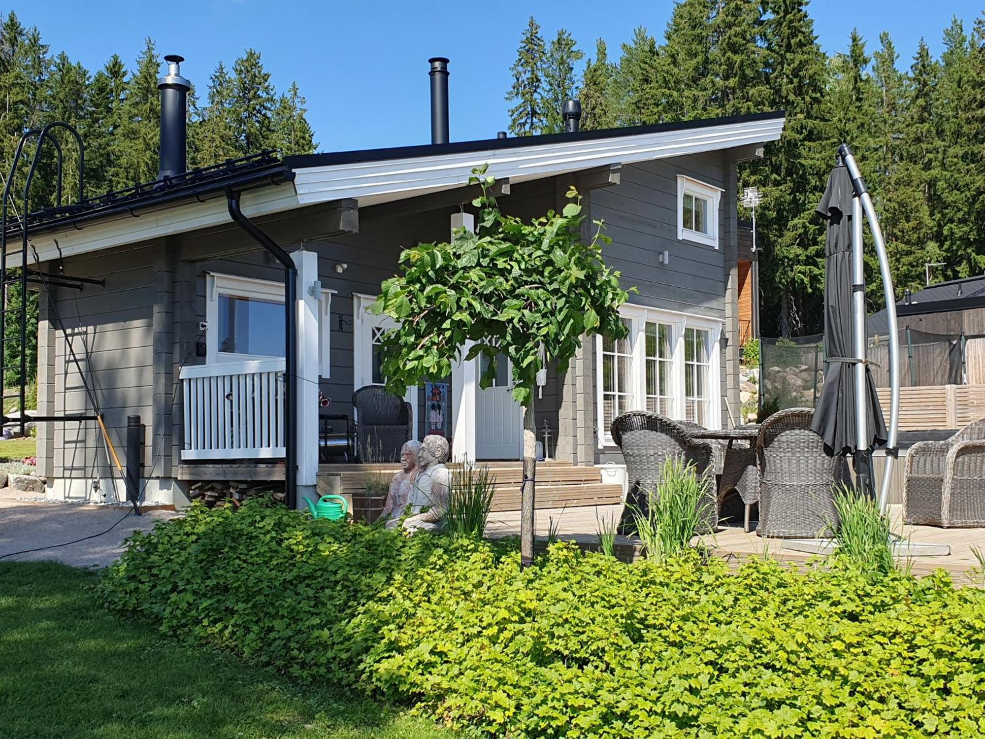 Stunning Log Cabin 45M2 On The Shore Of Kallavesi. Kuopio Kültér fotó